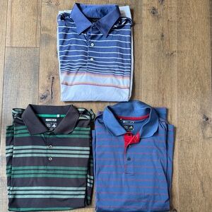 3 Men’s Golf shirts- Adidas and Greg Norman